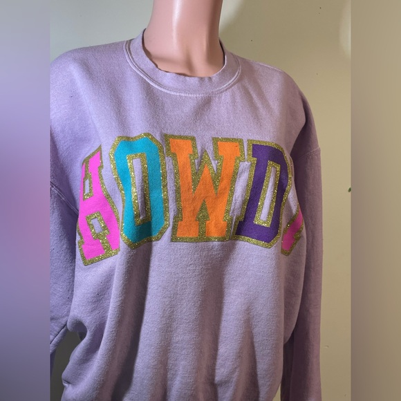 ALTAR’D STATE Women’s Howdy Oversized Graphic Sweatshirt Dusty Purple S/M‎ - Picture 5 of 6